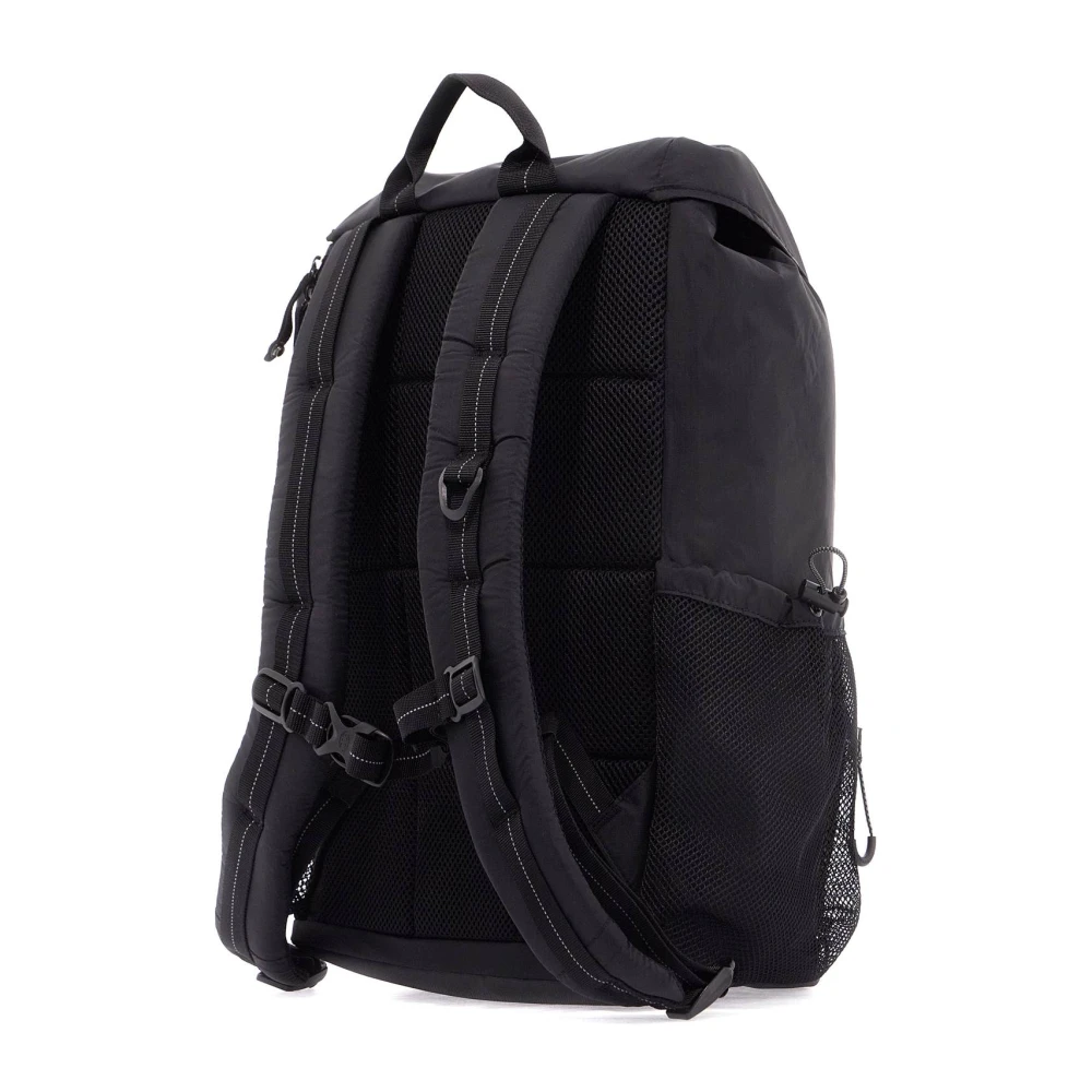 Parajumpers Ripstop Nylon Rugzak met Gele Tape Black Unisex