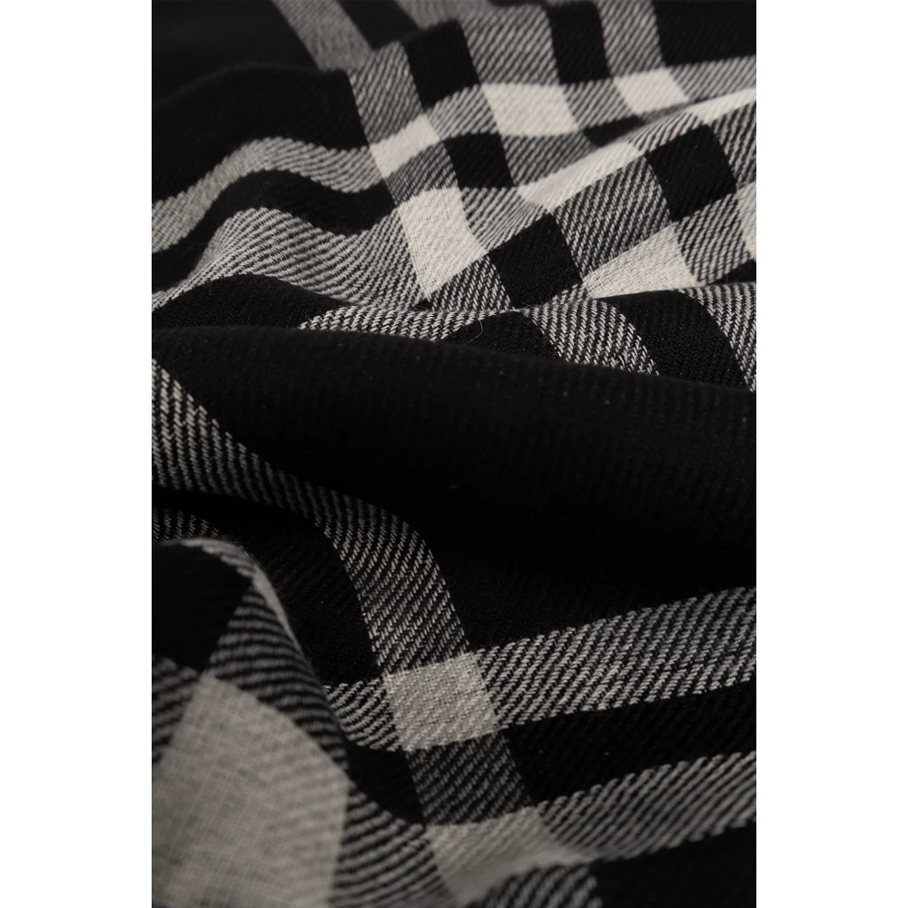 Burberry Wollen sjaal Black Unisex