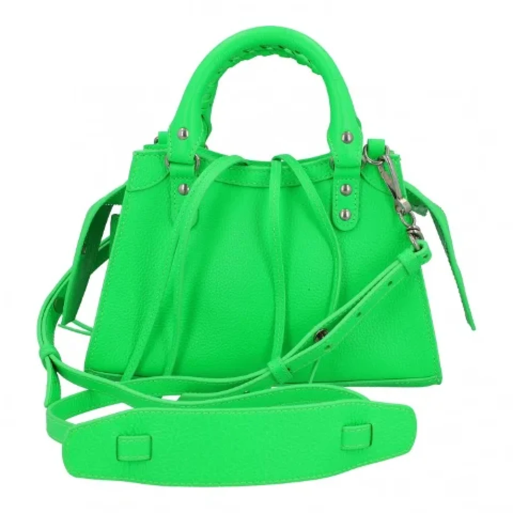 Balenciaga Vintage Pre-owned Leather balenciaga-bags Green Dames