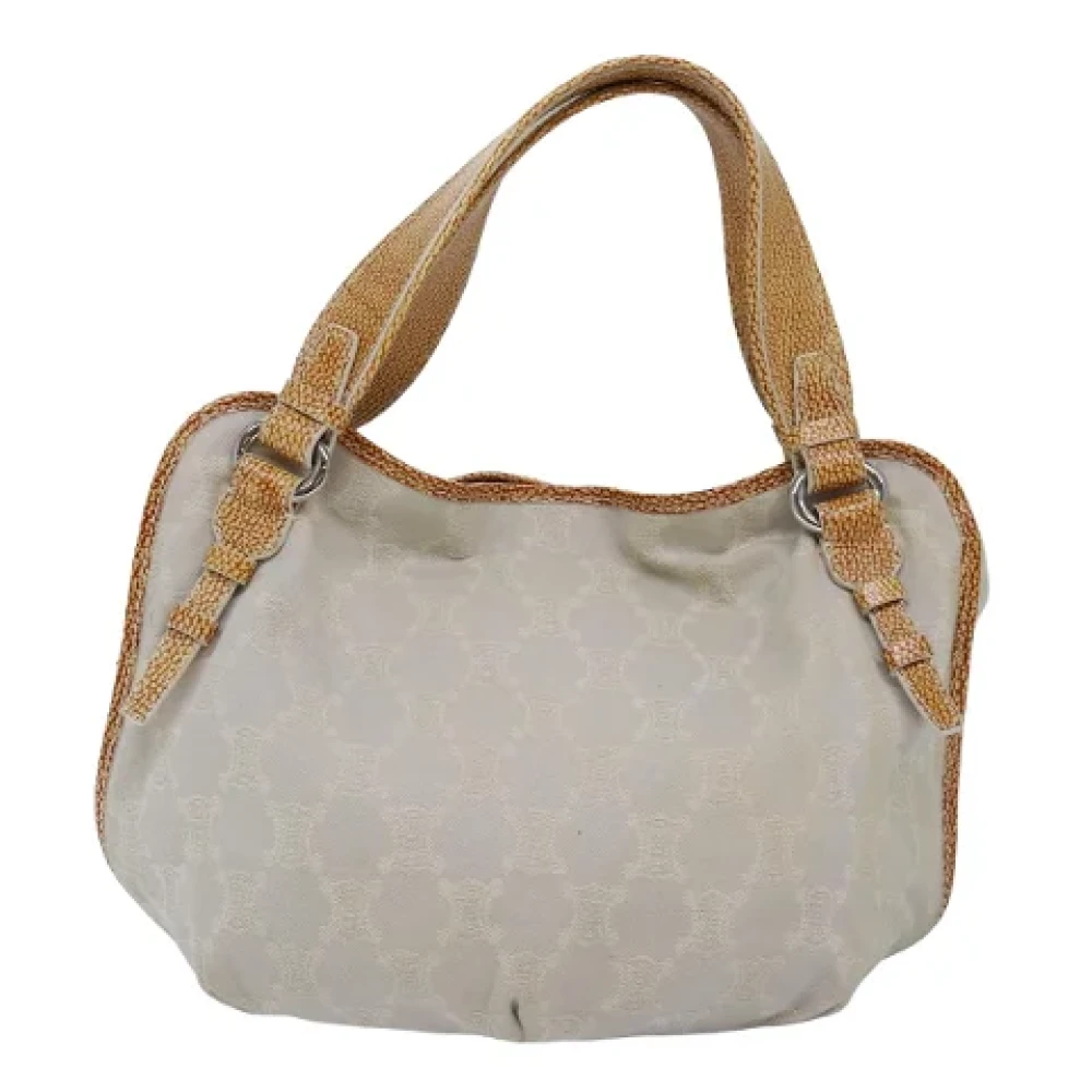 Celine Vintage Pre-owned Canvas celine-bags Gray Dames