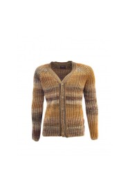 Wełniany sweter w kontrastowych odcieniach