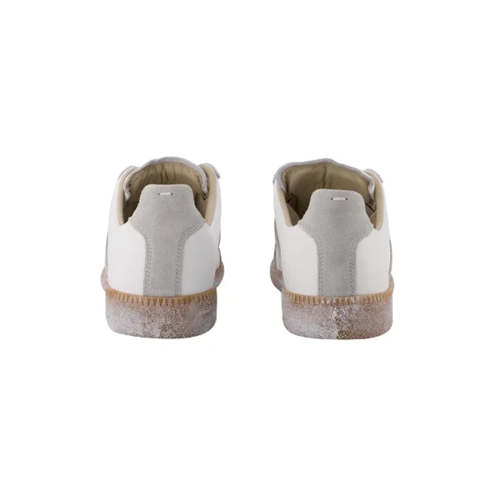 Maison Margiela Pre-owned Leather sneakers White Dames