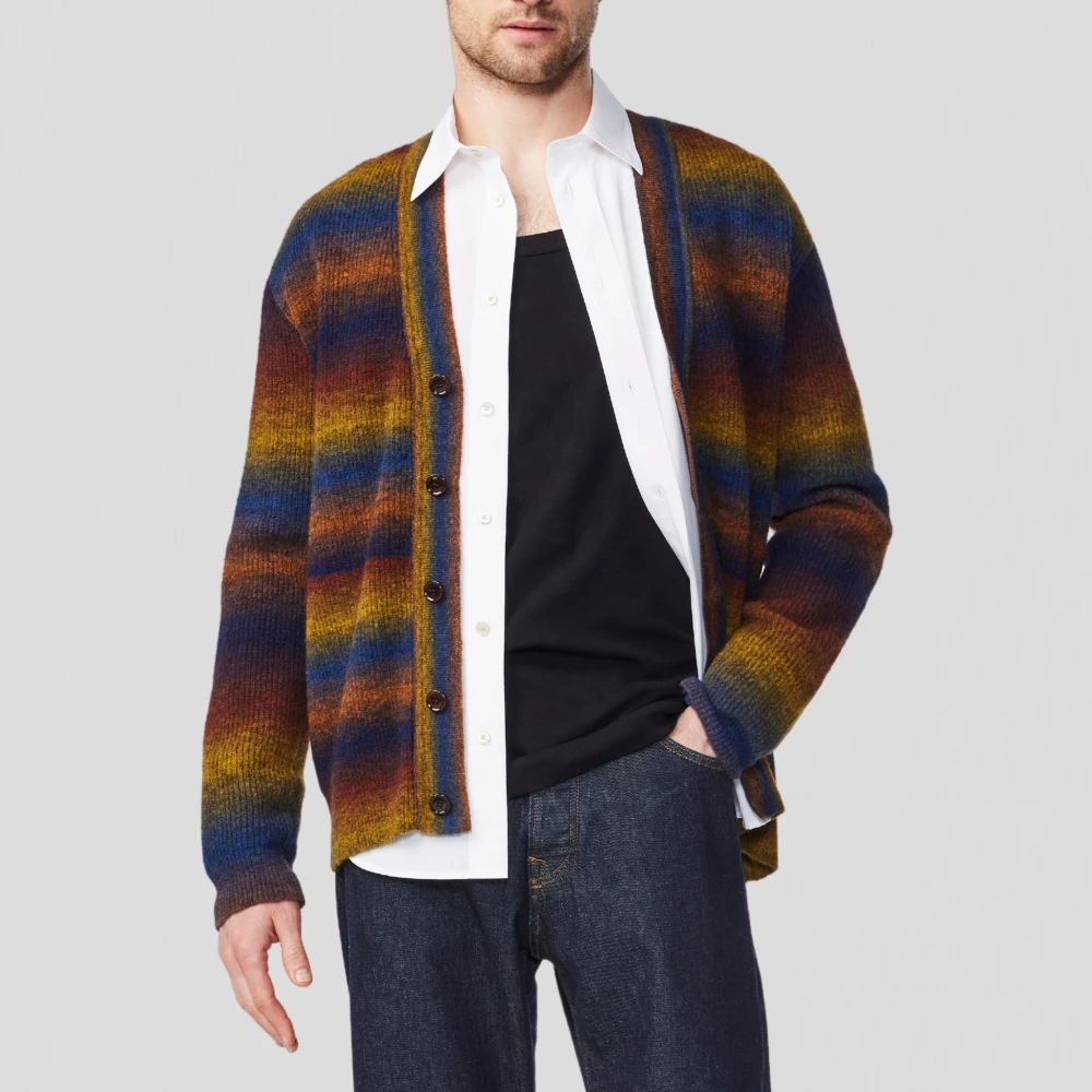 Nn07 Graad Wolmix V-Hals Vest Multicolor Heren