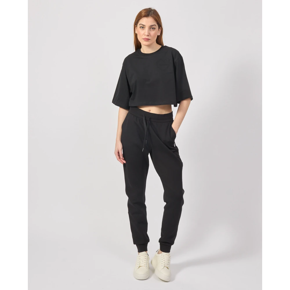 Armani Exchange Zwarte trekkoordbroek Black Dames