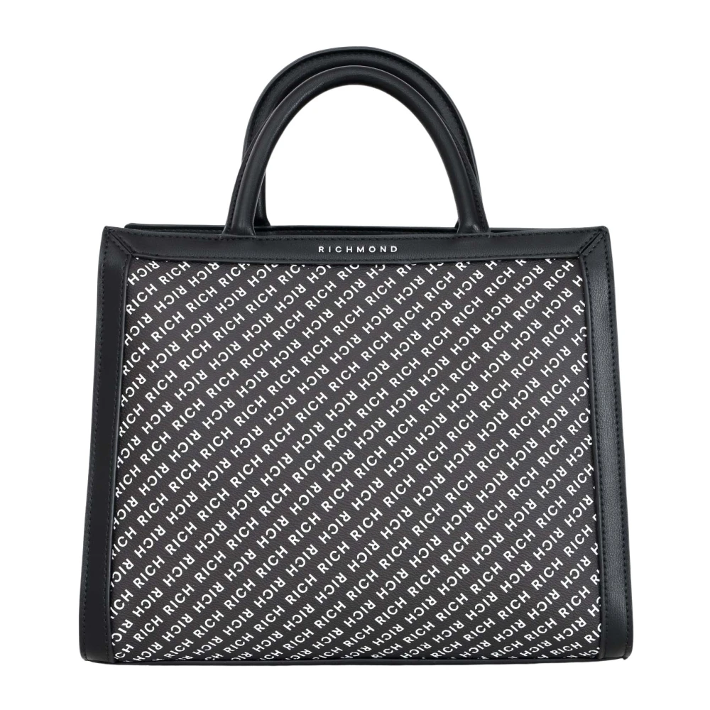 Richmond Zwarte Shopper Tas met Monochromatisch Ontwerp Black Dames