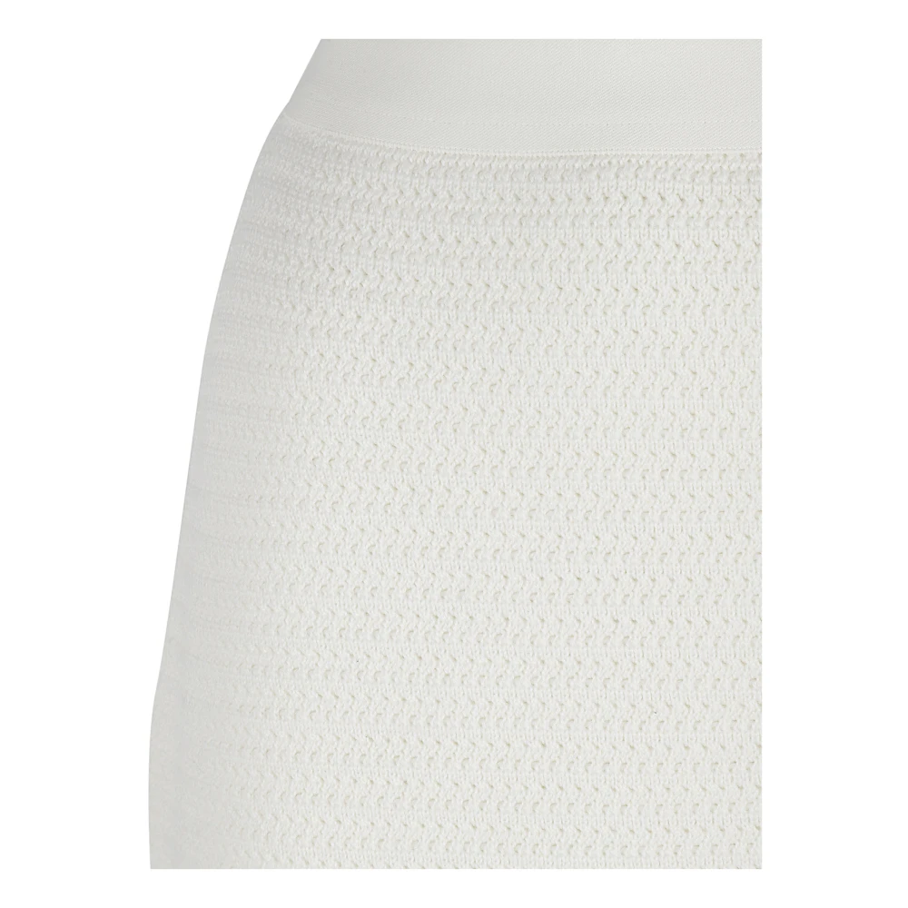 Fabiana Filippi Witte Mat Stitch Rok White Dames