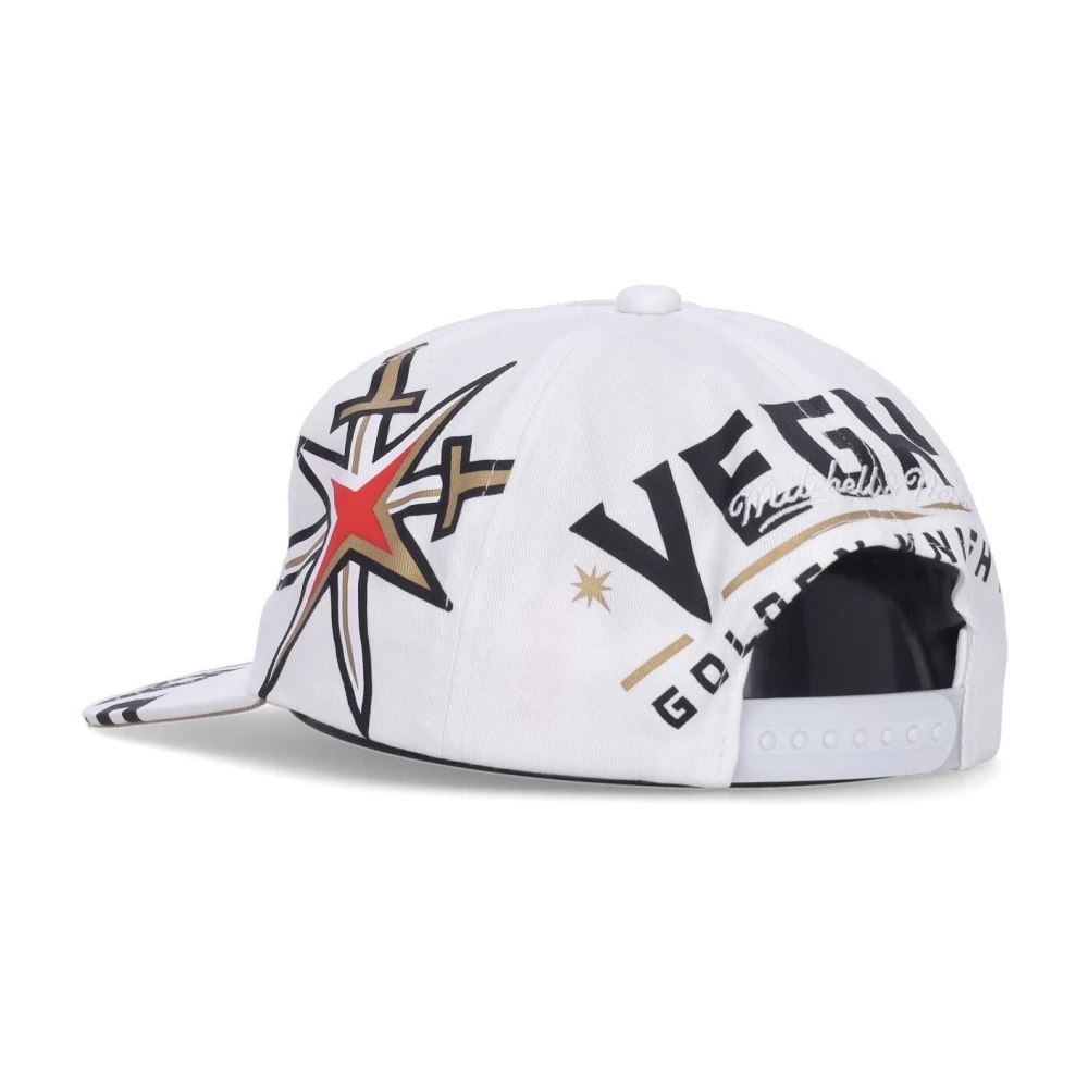 Mitchell & Ness NHL Vegas Golden Knights Platte Klep Pet White Heren