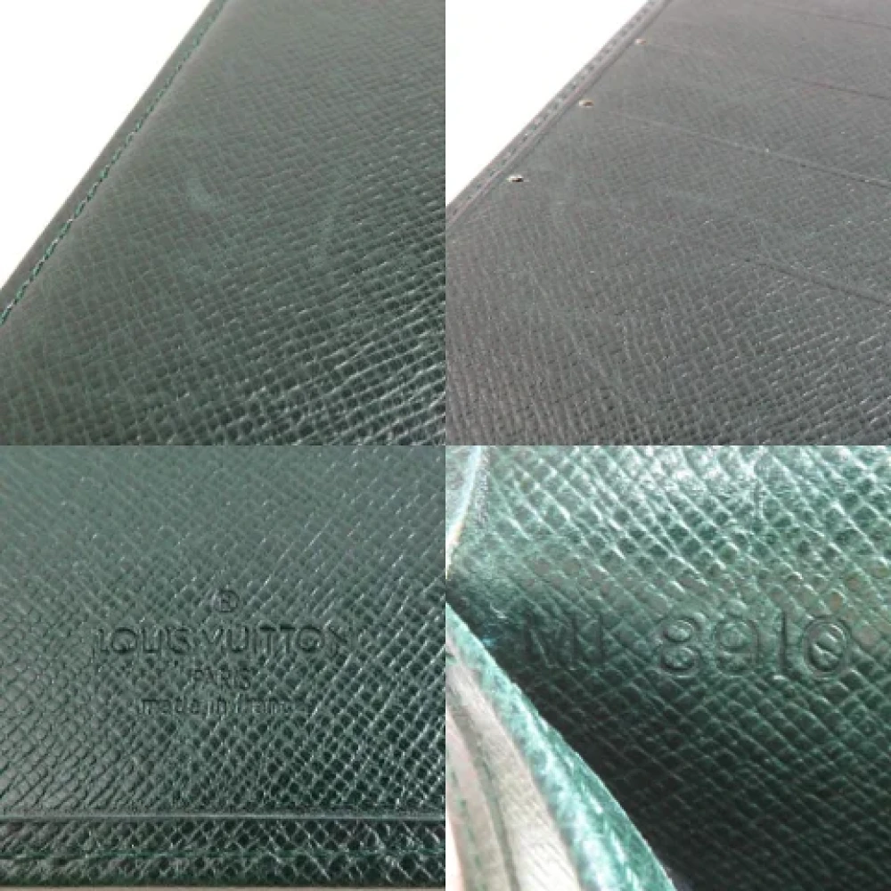 Louis Vuitton Vintage Pre-owned Leather wallets Green Heren
