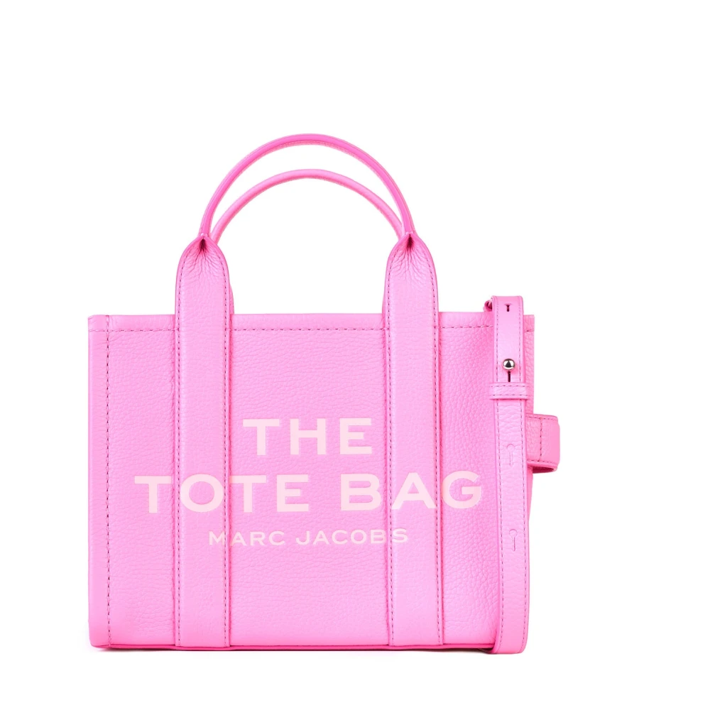 Marc Jacobs Grained Leather Small Tote Bag Pink Dames