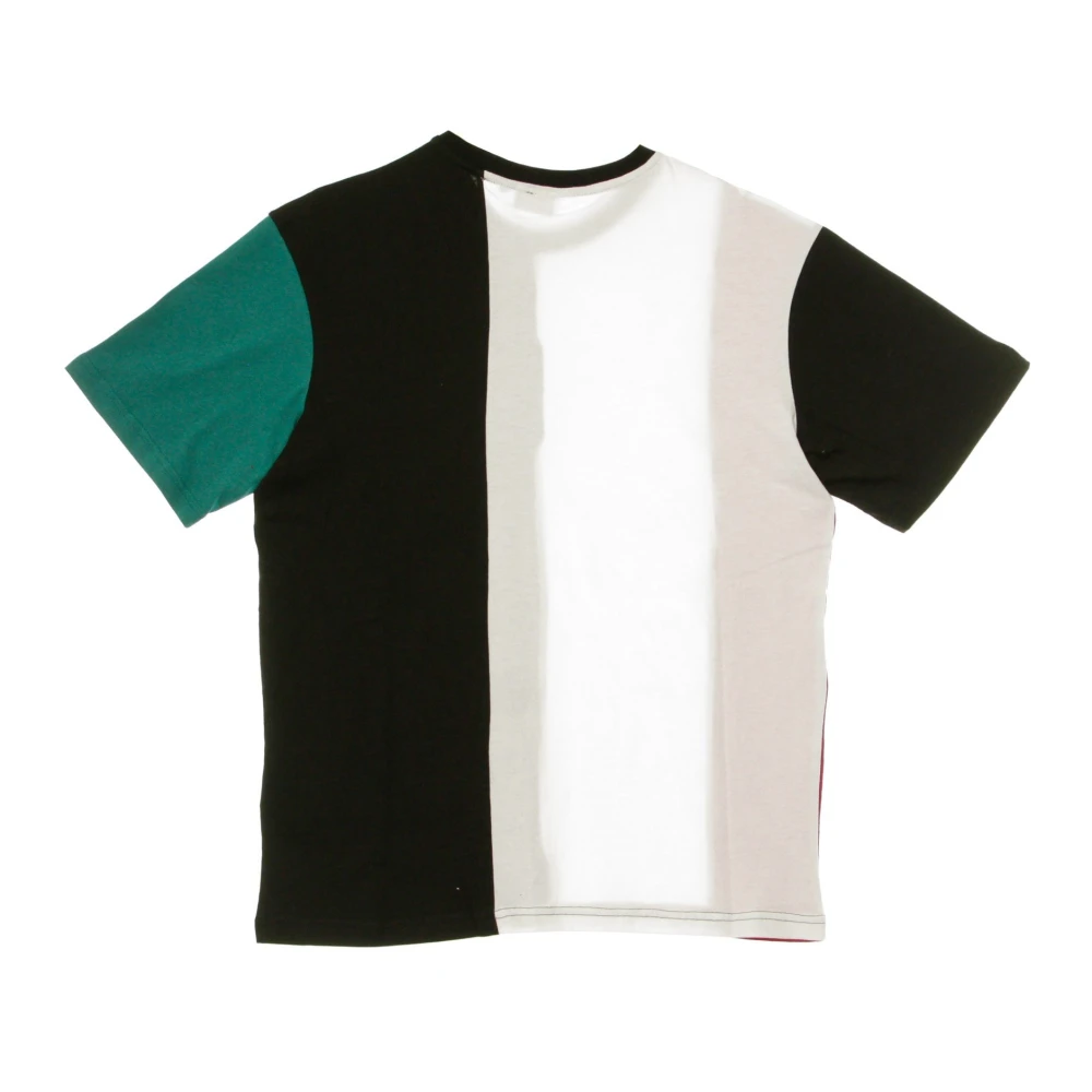 Fila Geblokkeerd Tee Heren T-shirt Zwart Groen Wit Multicolor Heren