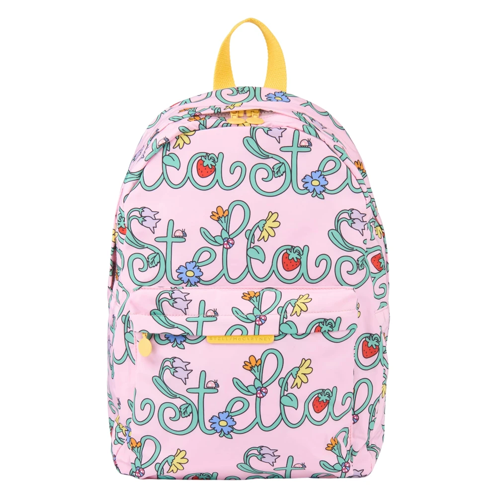 Stella Mccartney Women's Pink Flower Logo Backpack