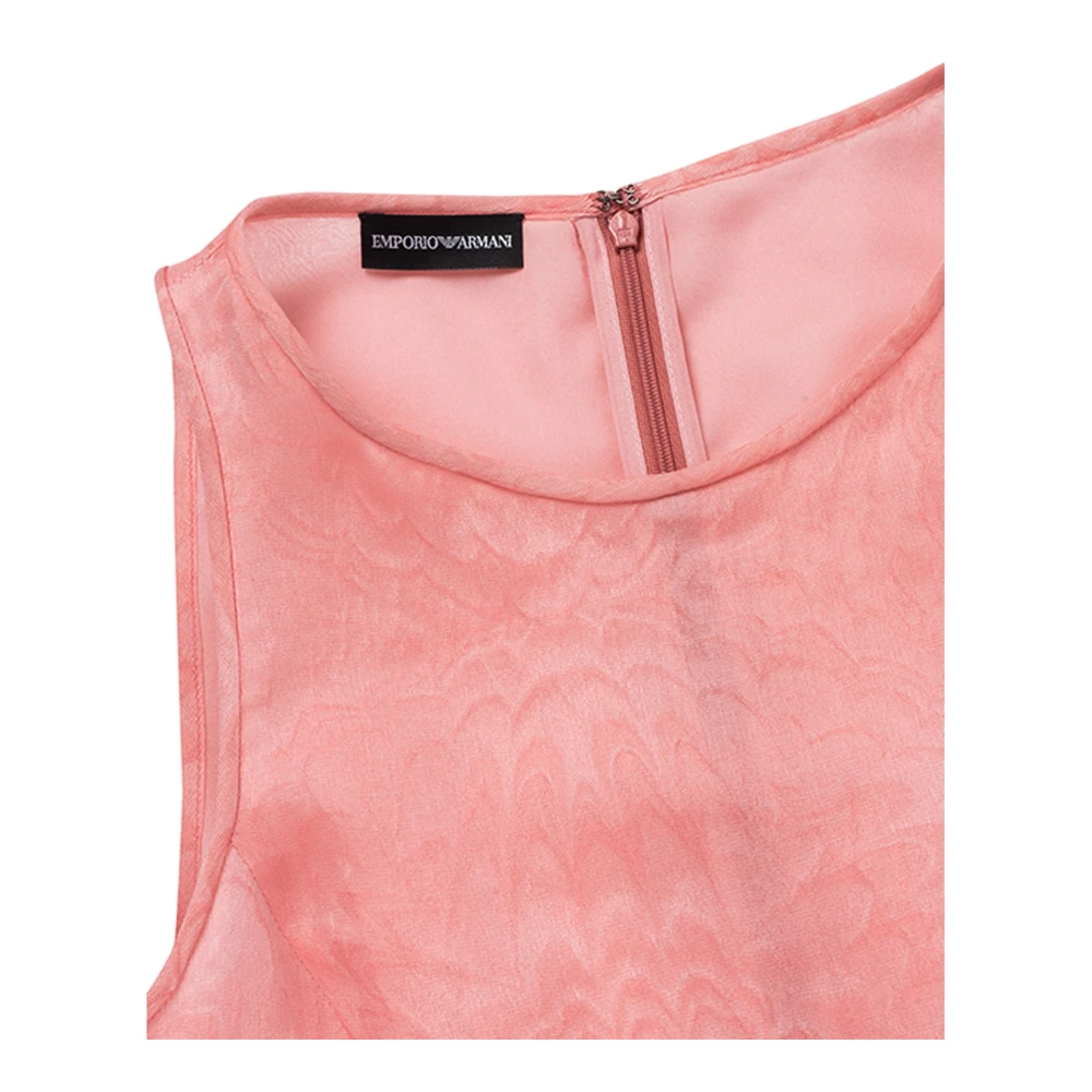 Emporio Armani Stijlvolle korte jurken voor vrouwen Pink Dames