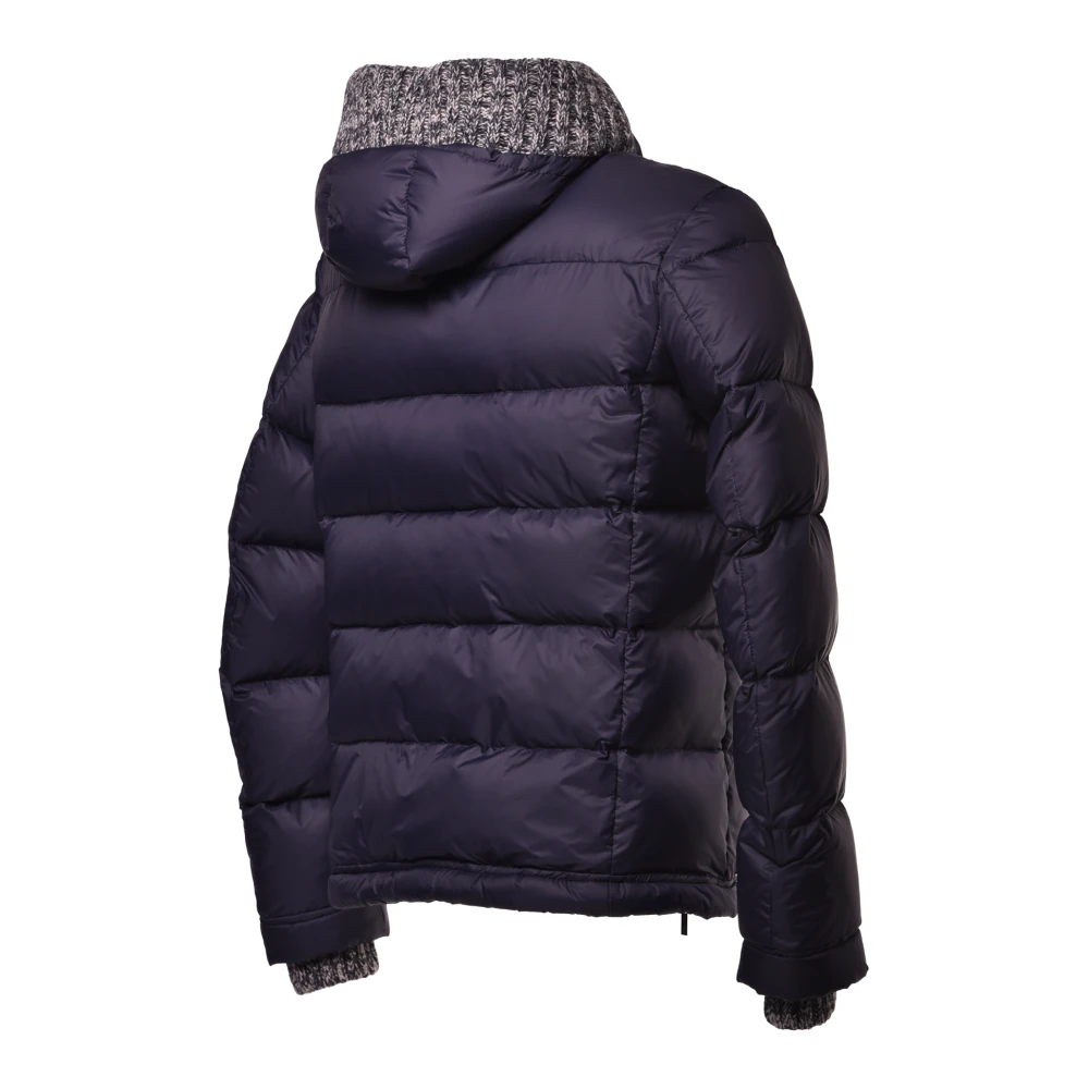 Baldinini Down jacket in blue nylon Blue Heren