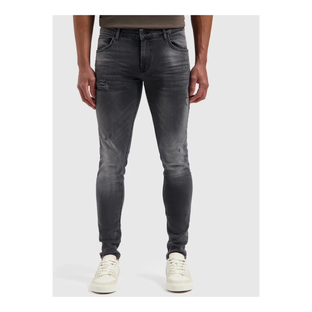Pure Path Donkergrijze Dylan Stijlvolle Sweatshirt Gray Heren