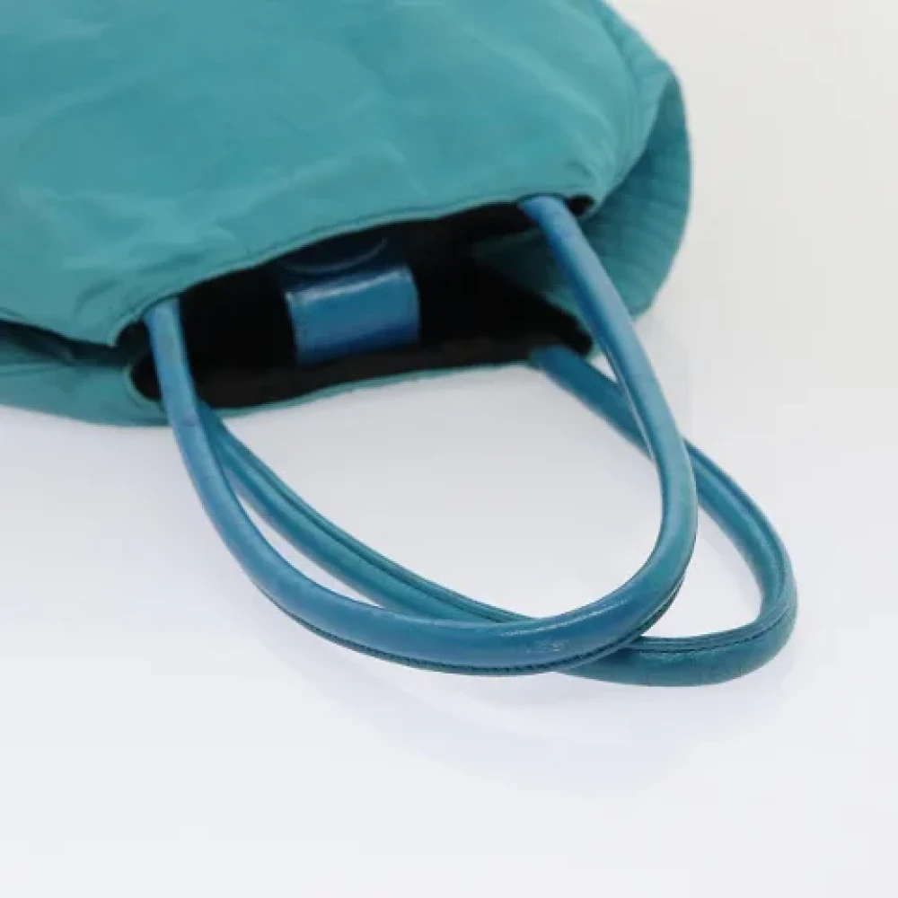 Yves Saint Laurent Vintage Pre-owned Nylon handbags Blue Dames