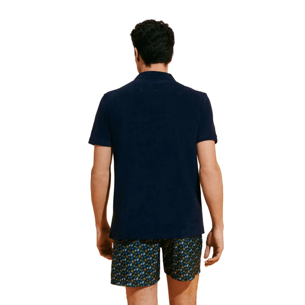 Vilebrequin Jacquard Polo Shirt voor Heren Blue Heren