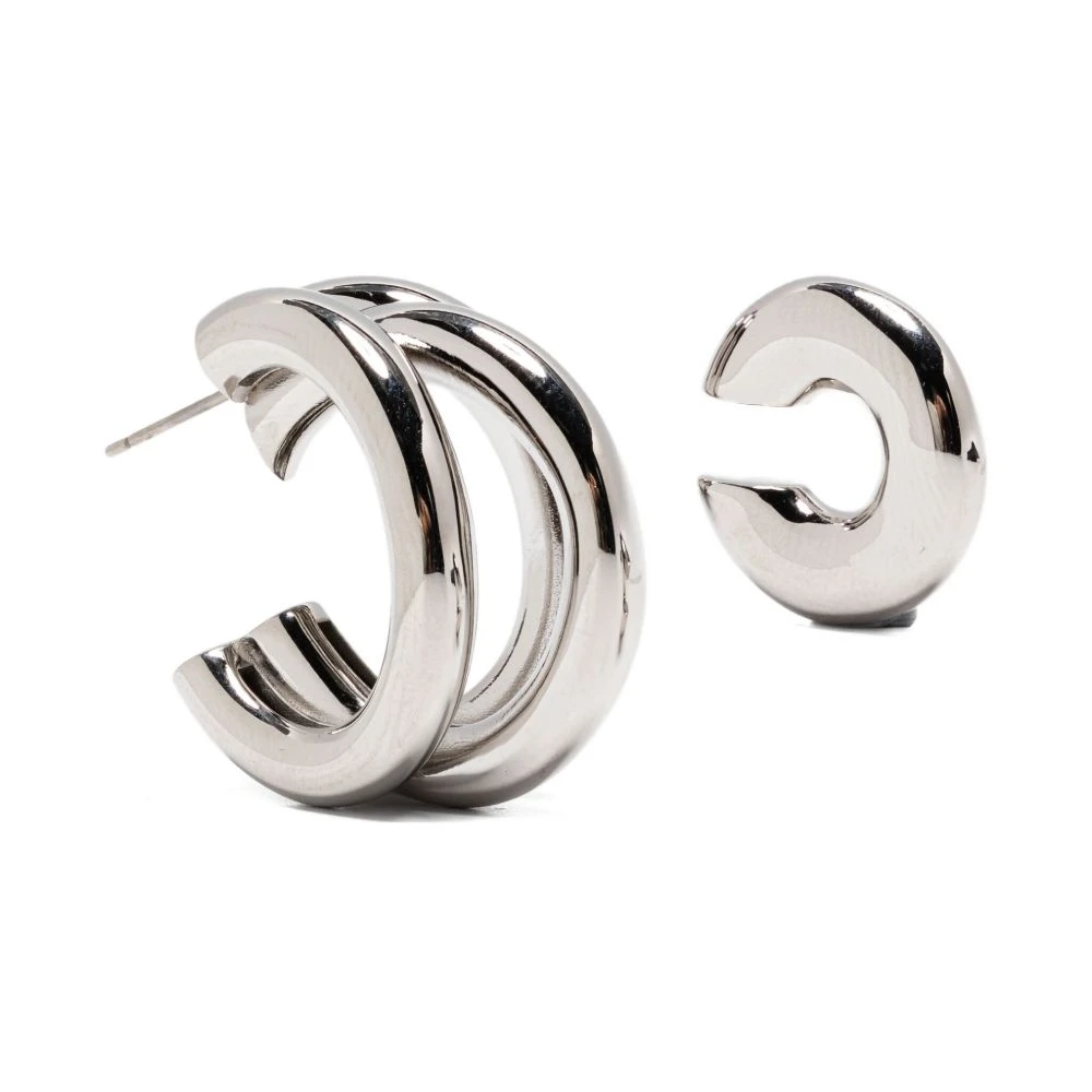 Rabanne Women's Gray Earrings, One Size, Silver Butterfly Earrings Set