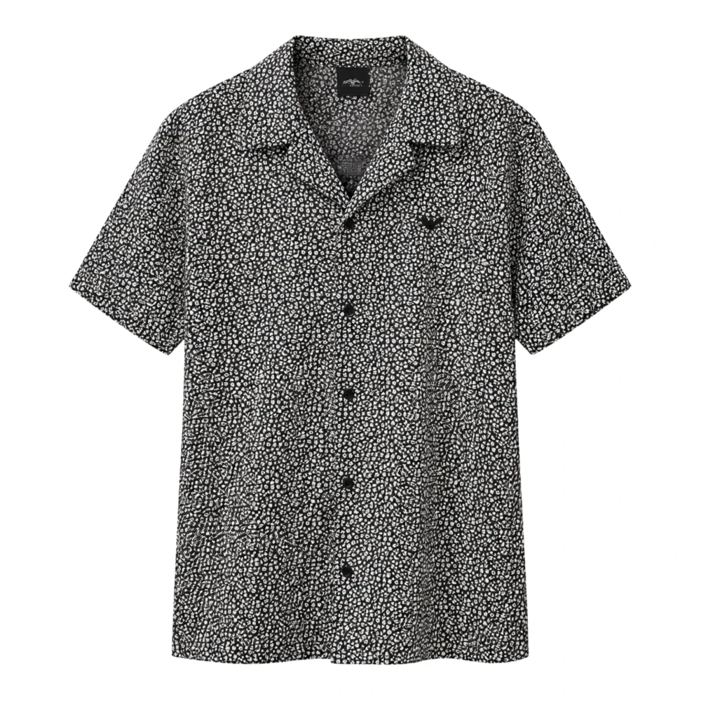 Emporio Armani Mannelijk Multicolor Overhemden Heren, Veelkleurig, Xl, Katoen, Strandhemd Met Knopen En Patroon