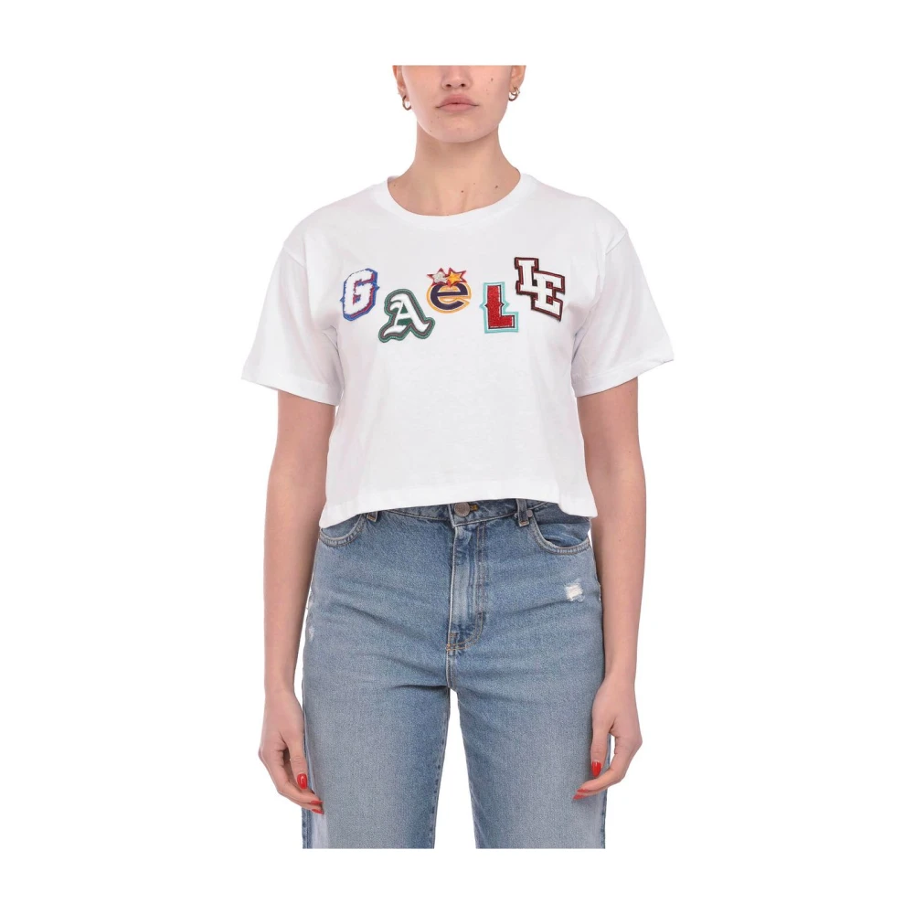 Gaëlle Paris Korte Mouw T-shirt White Dames