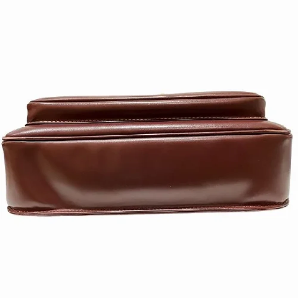 Cartier Vintage Pre-owned Leather shoulder-bags Brown Dames