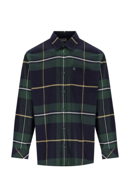 chemise-a-carreaux-verte-a-manches-longues