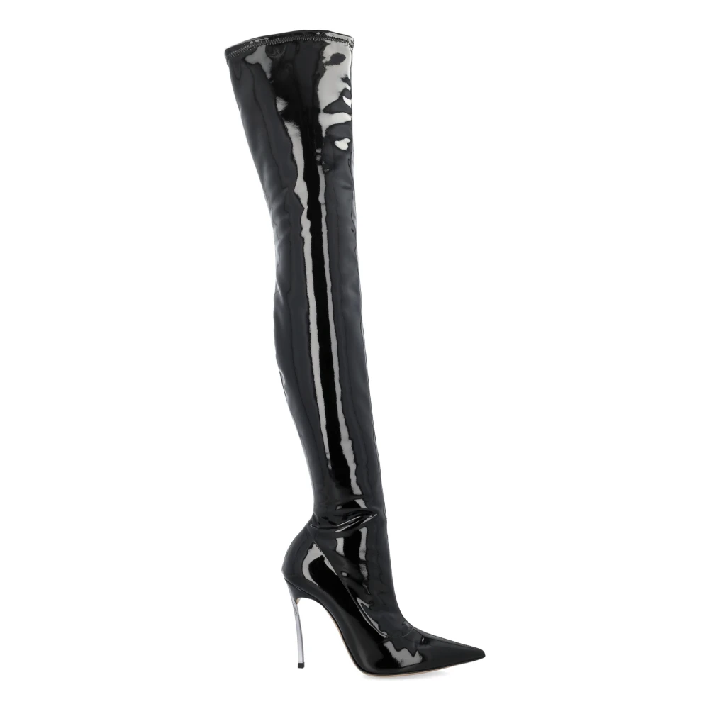 Casadei Super Blade Ultravox Over-de-Knie Laarzen Black Dames