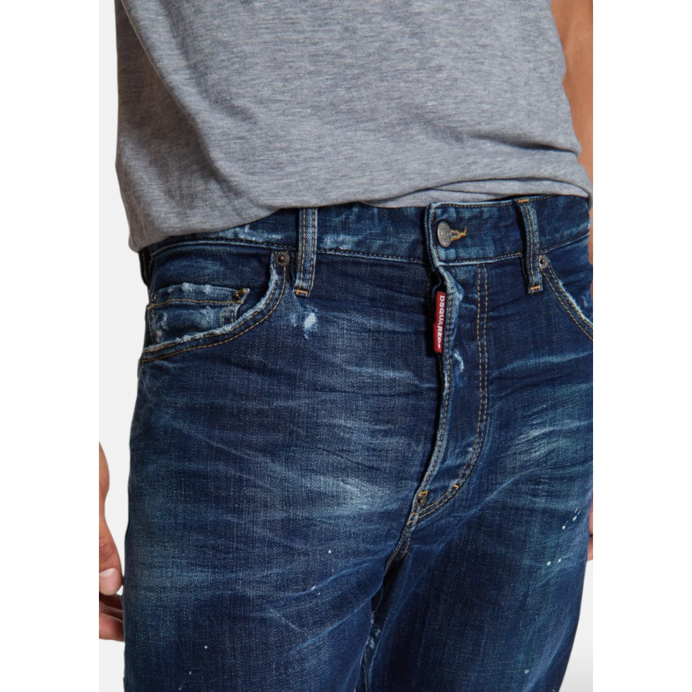 Dsquared2 Donkere Perfecte Schone Was BRO Jeans Blue Heren