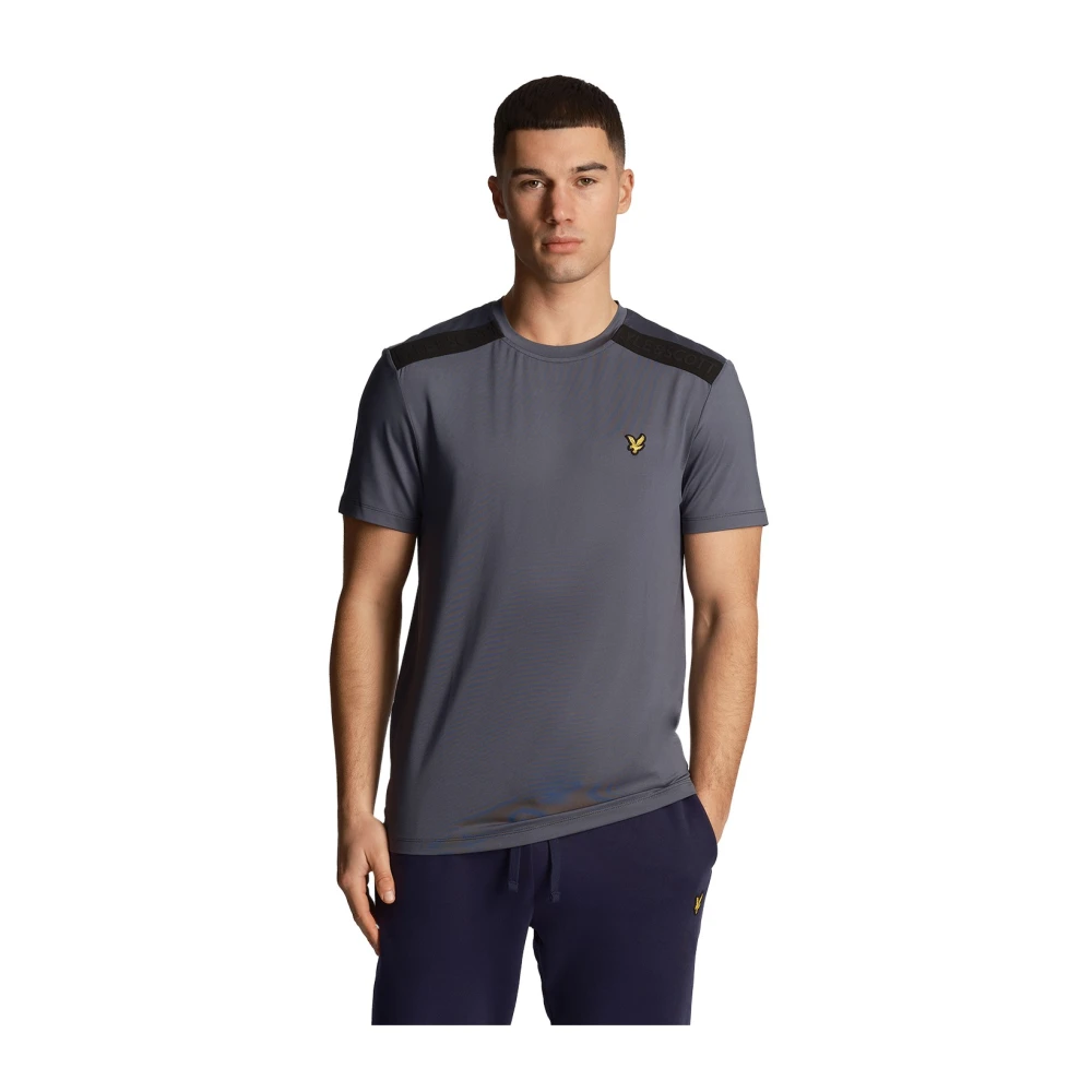 Lyle & Scott Merk Schouder T-shirt Blue Heren