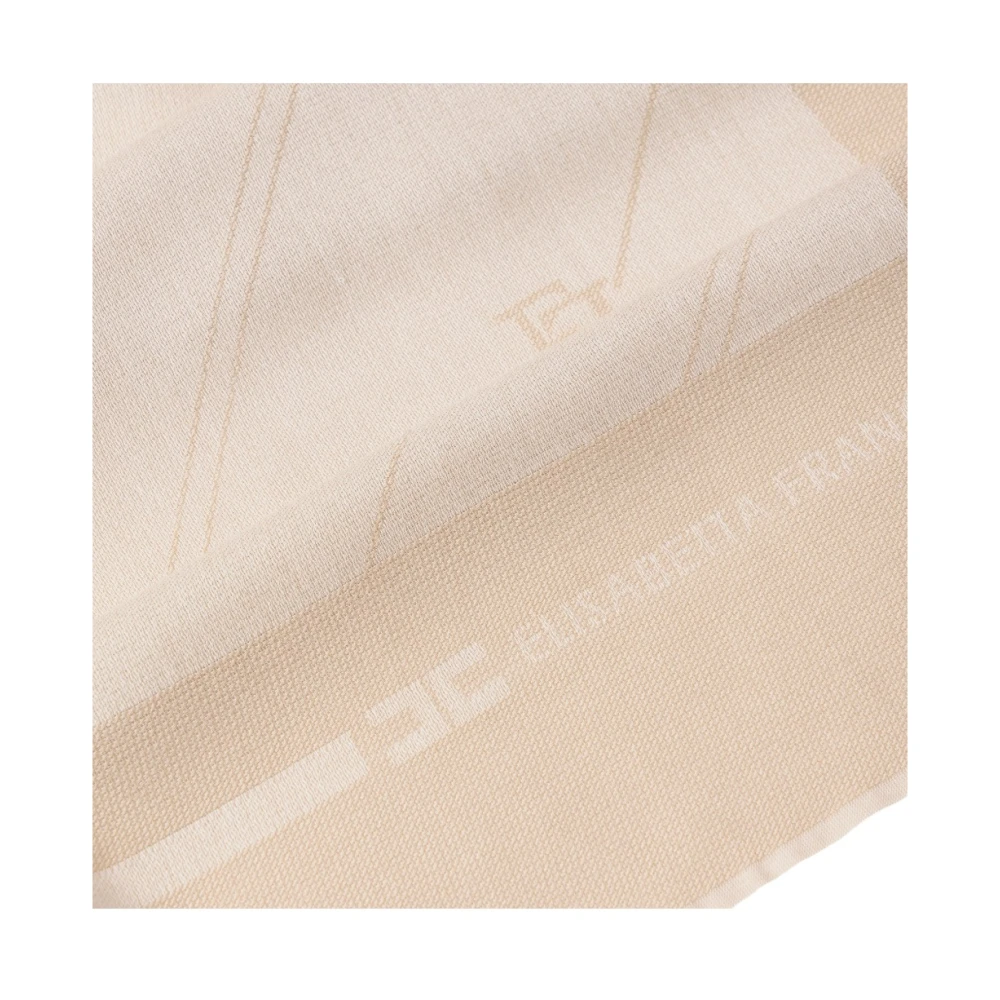 Elisabetta Franchi Chic Scarf White Dames