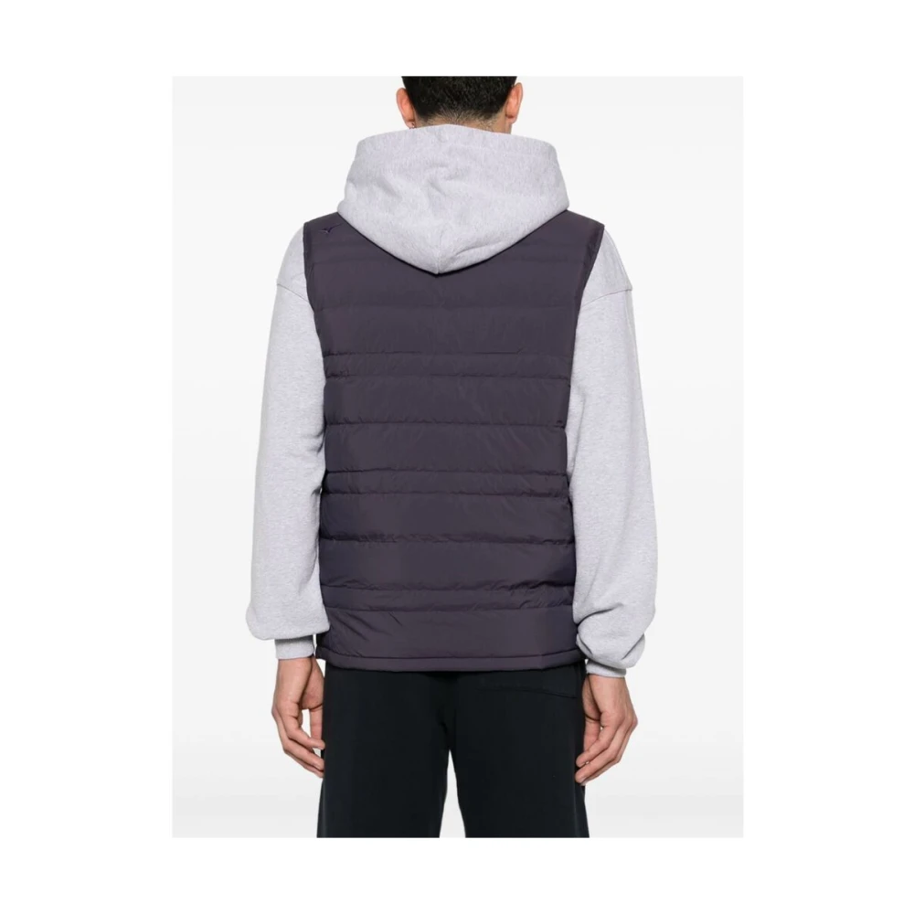 Mizuno Navy Blauw Gewatteerd Gilet Blue Heren