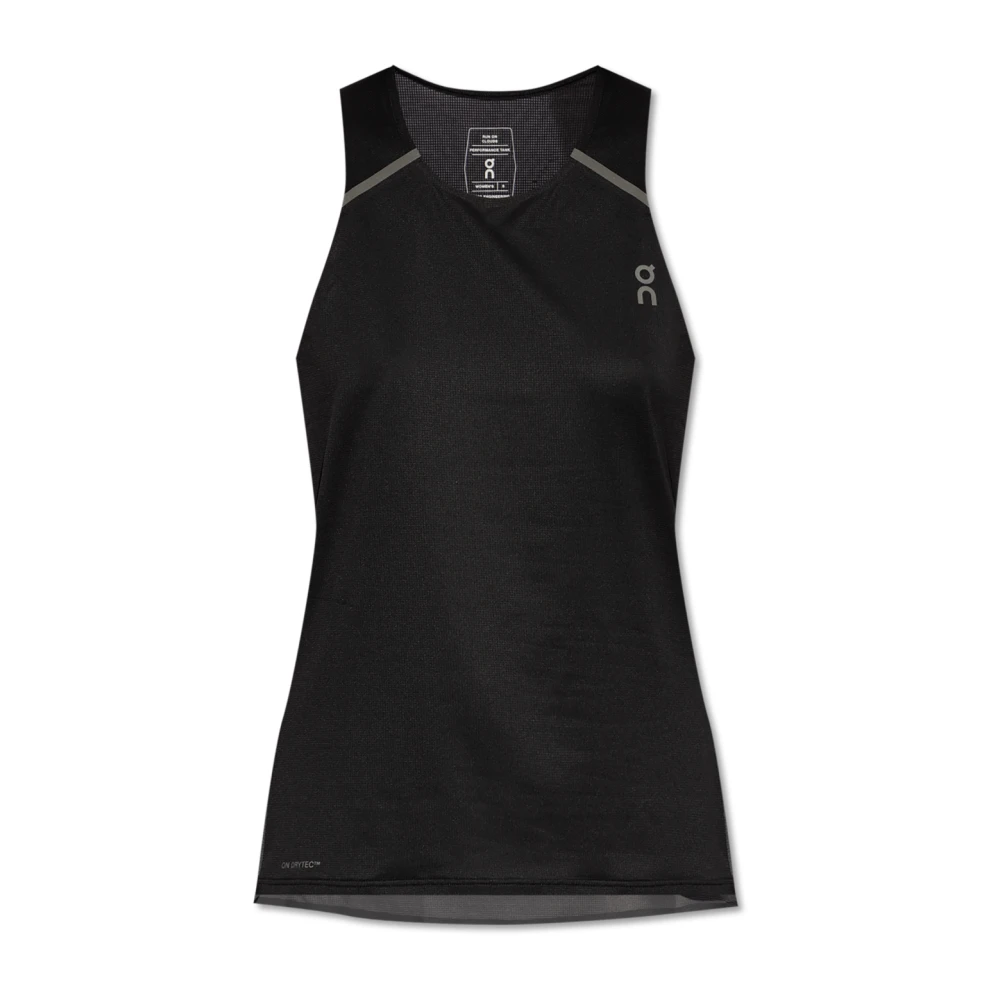 ON Running Mouwloos trainingshemd Black Dames