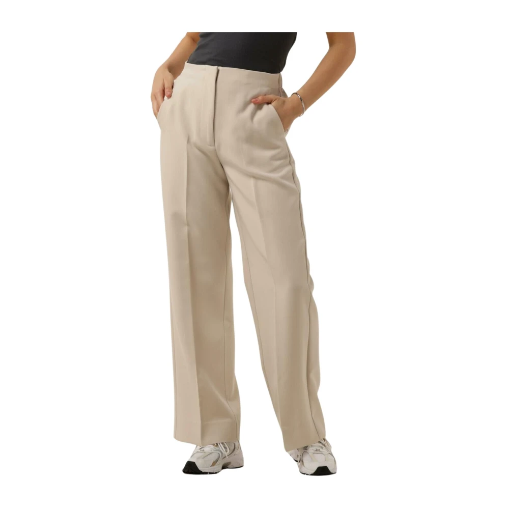 Second Female Evie Classic Broek Second Dames Beige Dames