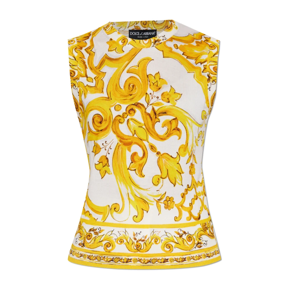 Dolce & Gabbana Zijden top Multicolor Dames