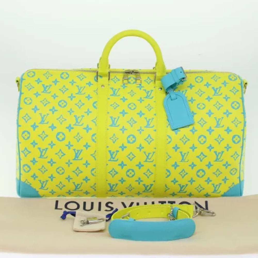 Louis Vuitton Vintage Pre-owned Canvas louis-vuitton-bags Yellow Dames