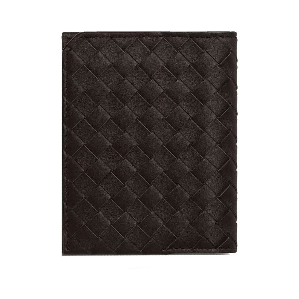Bottega Veneta Intrecciato Piccolo Flap Kaarthouder Brown Heren