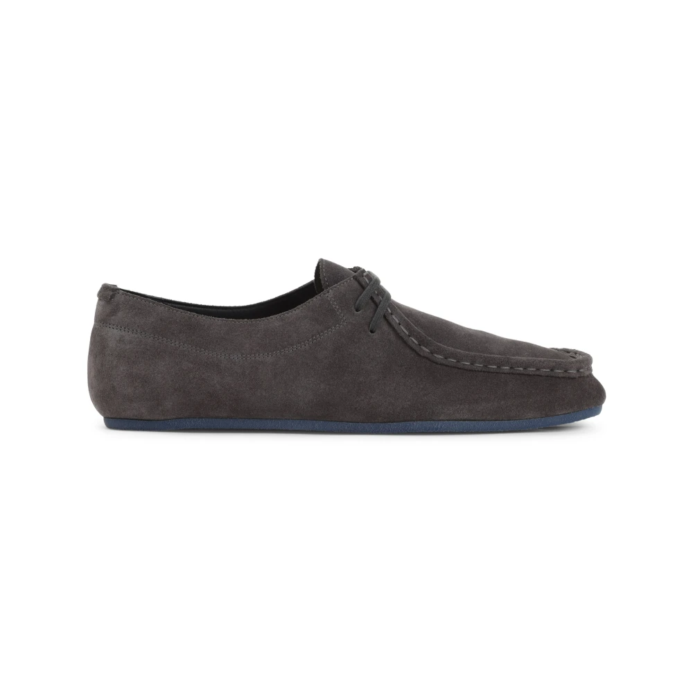 Jil Sander Men's Gray Loafers, 10 Uk, Lace-Up Shoes
