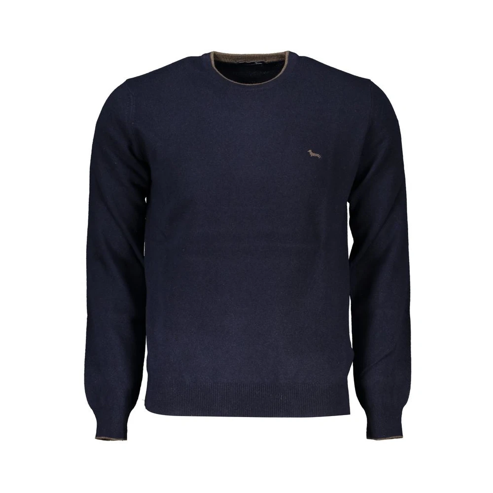 Harmont & Blaine Men's Blue Sophisticated Crew Neck Cashmere Blend Sweater In | : 2XL - Image 2