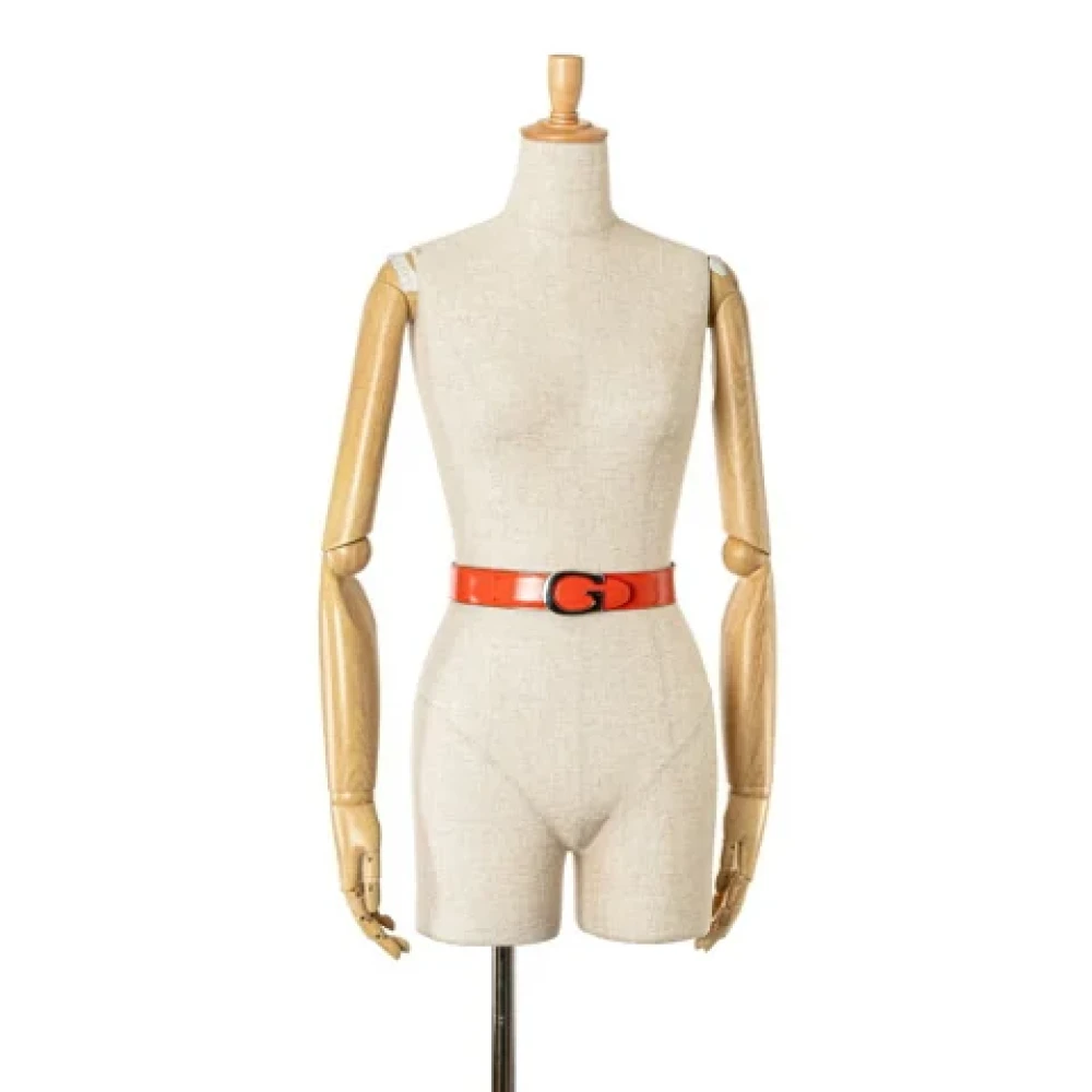 Gucci Vintage Pre-owned Leather belts Orange Dames