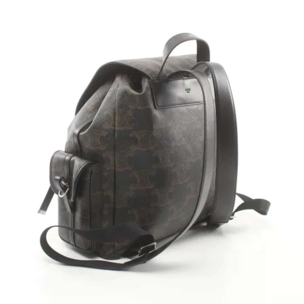 Celine Vintage Pre-owned Coated canvas celine-bags Black Heren