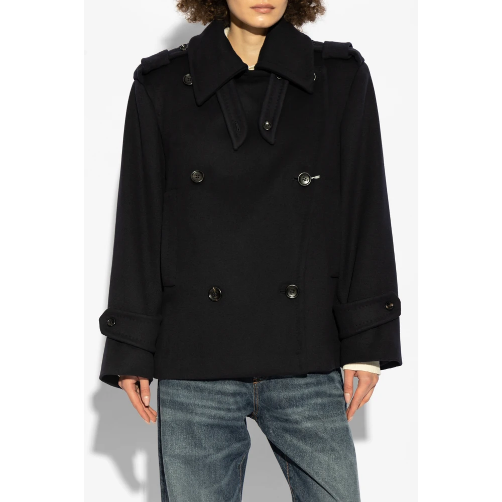 Max Mara Korte jas Laveno Blue Dames