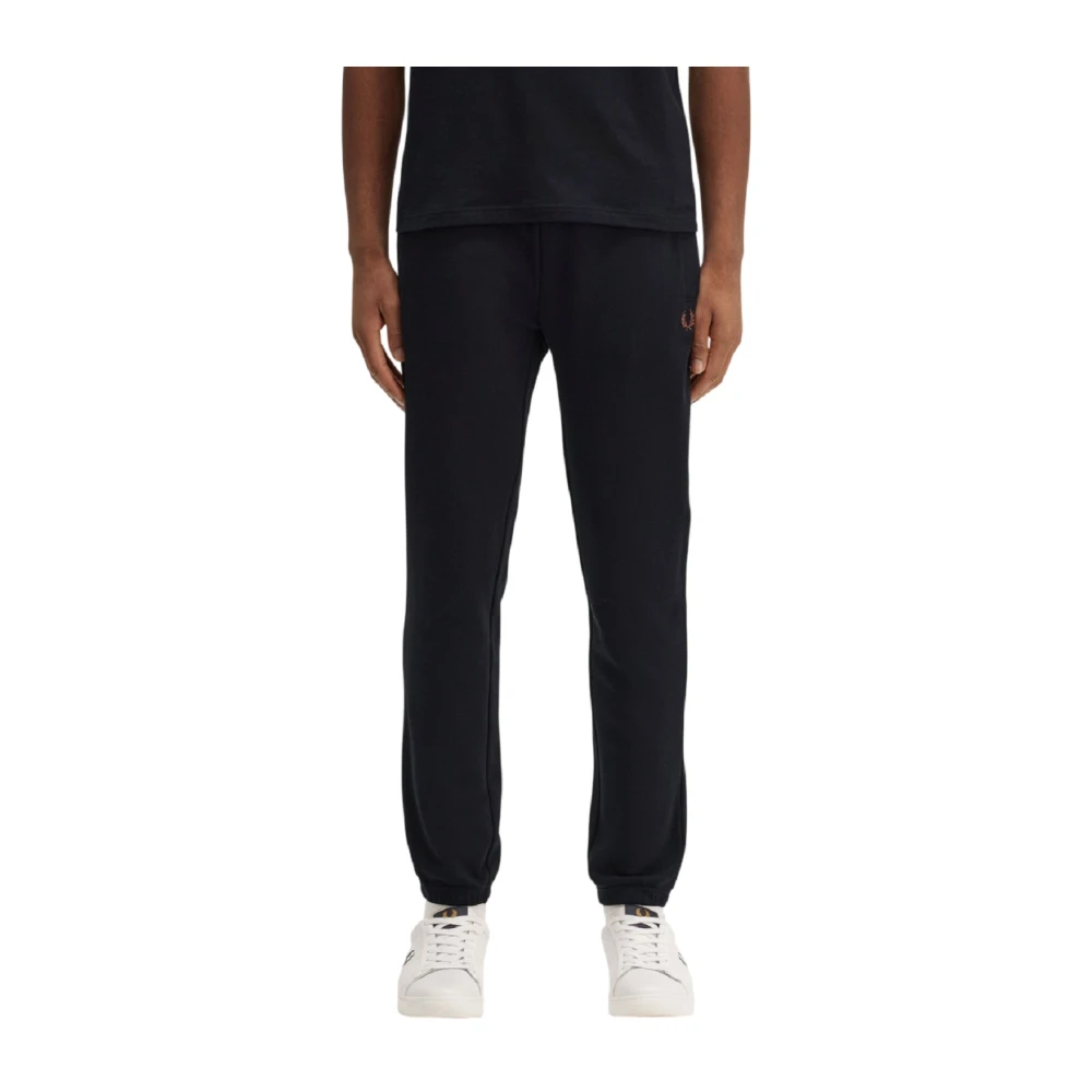Fred Perry Premium French Terry Sportbroek Black Heren