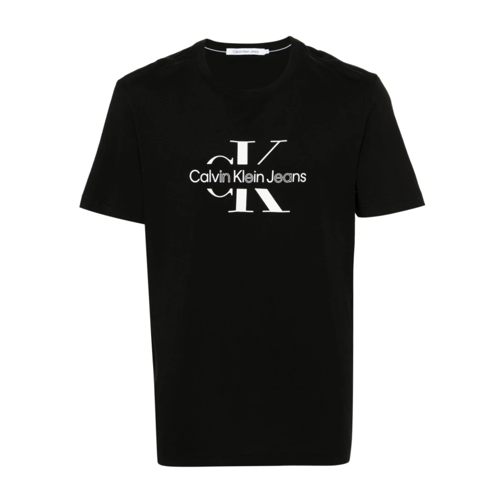 Calvin Klein Jeans Zwarte T-shirts en Polos Black Heren