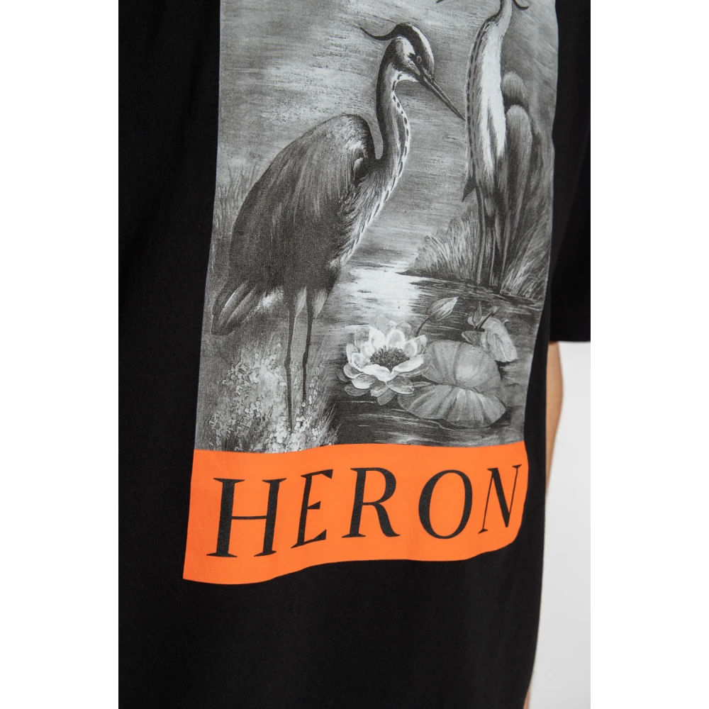 Heron Preston T-shirt met grafische print Black Heren