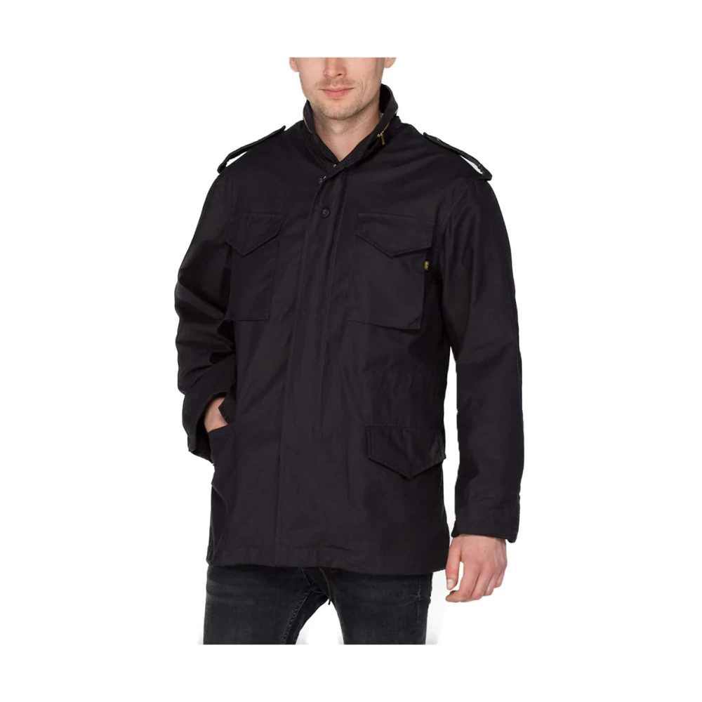 alpha industries M-65 Veldjas Zwart Black Heren