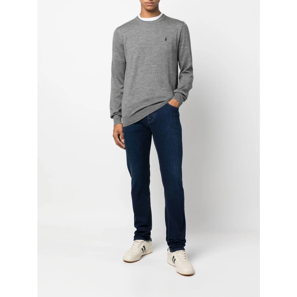 Ralph Lauren Fawn Grey Heather Pullover Gray Heren