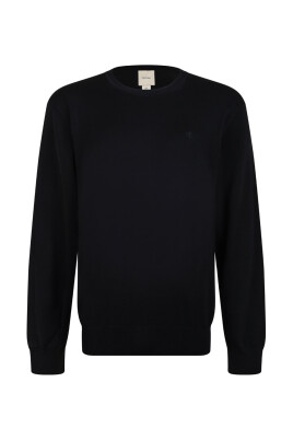 sort-strikbluse-med-logo