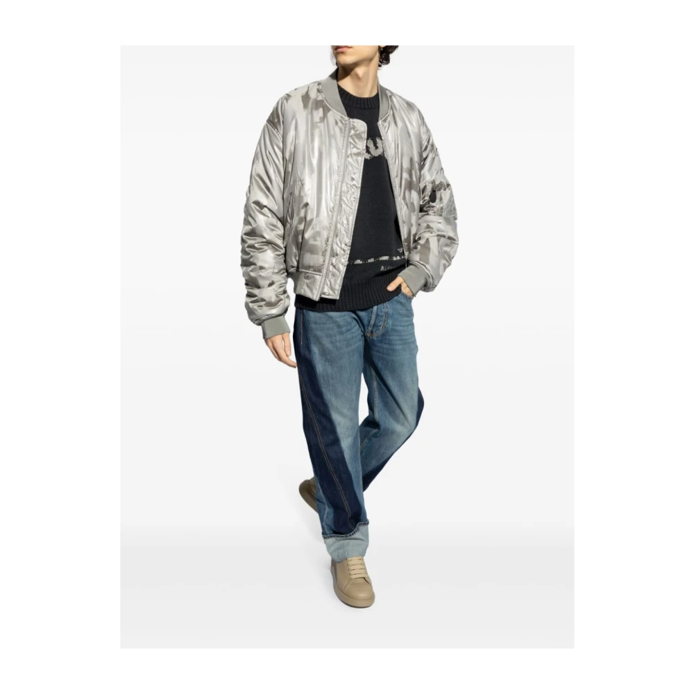 alexander mcqueen Zwarte Katoenen Trui met Logoprint Black Heren