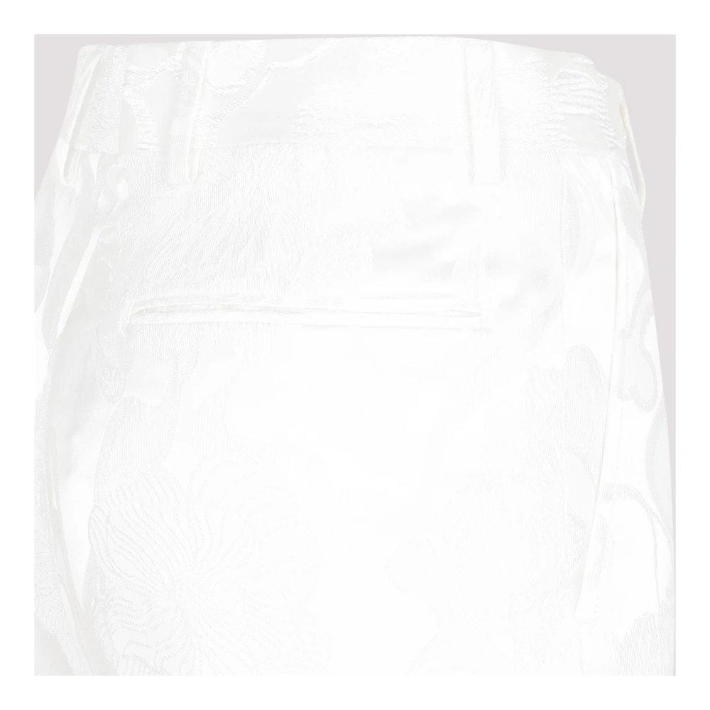 Dries Van Noten Witte Pulley Wollen Broek White Dames