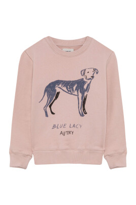 pull-rose-avec-chien-blue-lacy