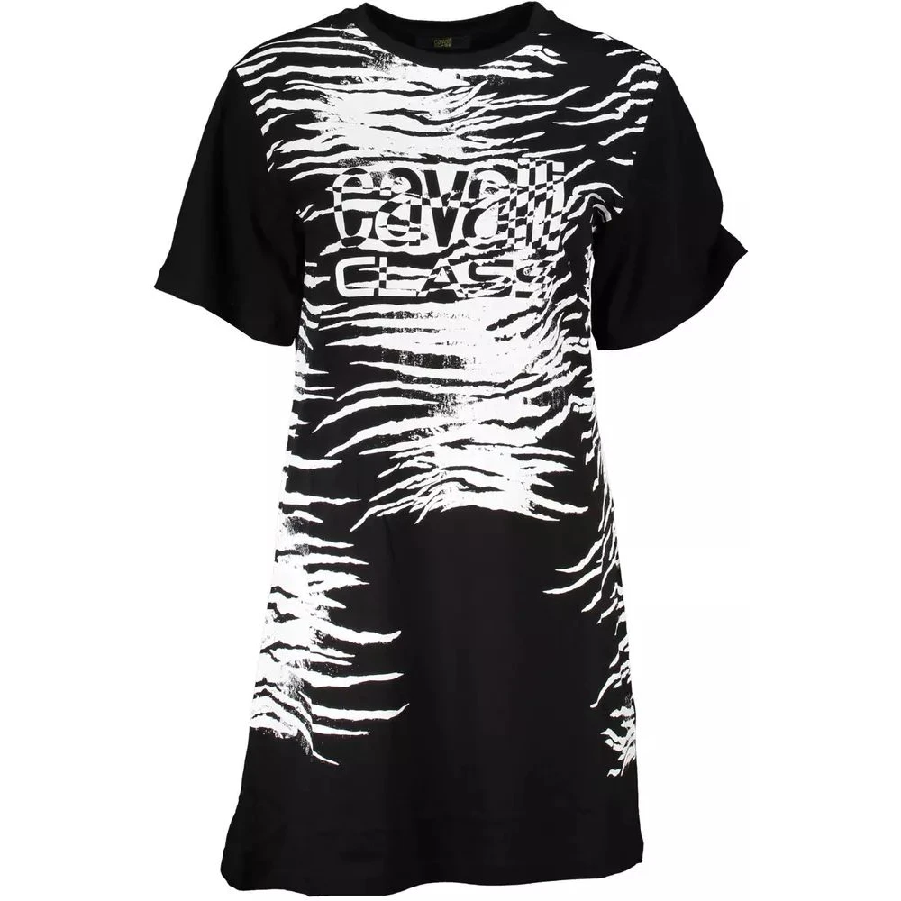 Cavalli Class , Short Dresses, Female, Black, Xs, Printed Short Dress - Image 3